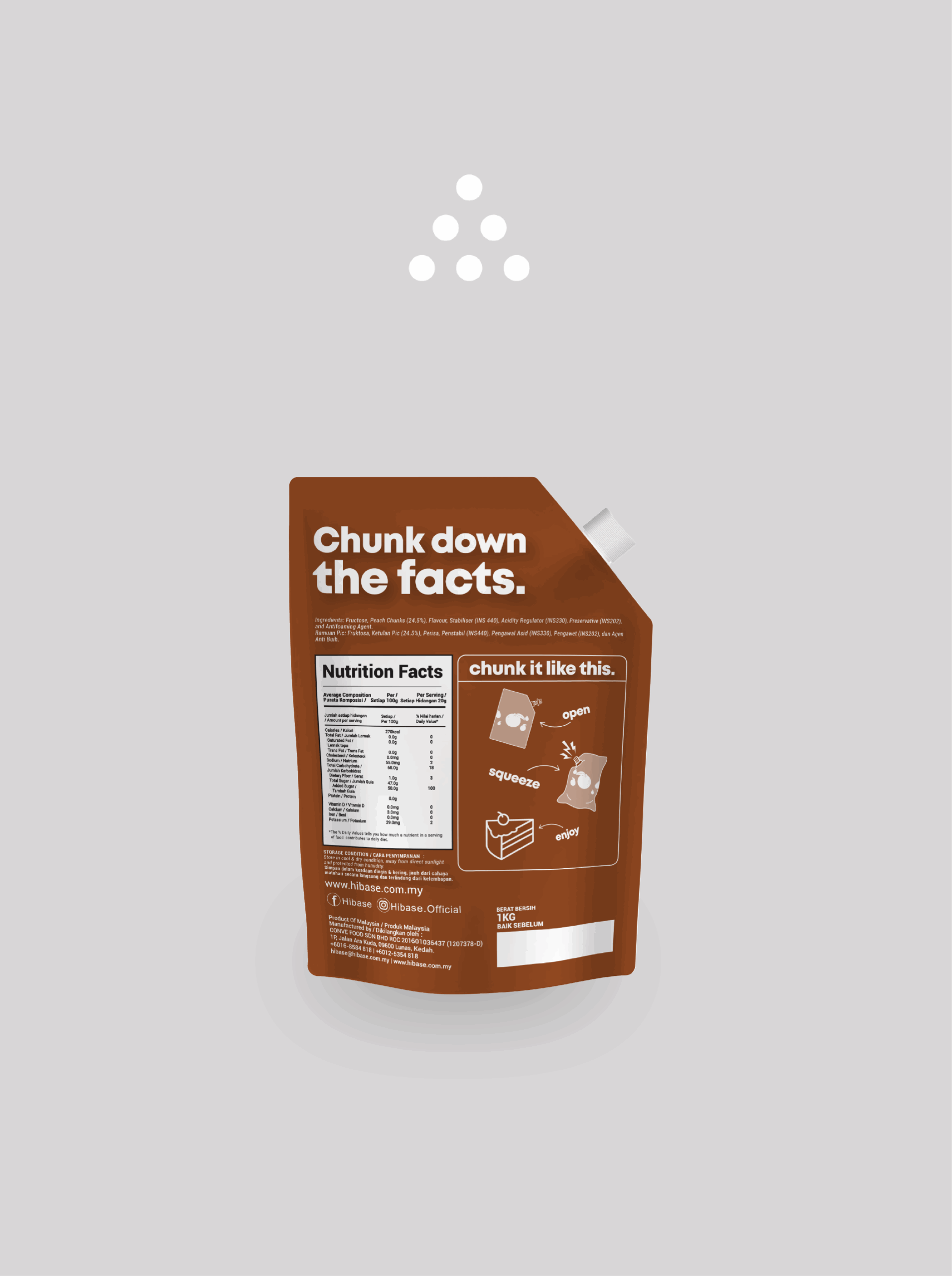 Peach Puree Chunk Hibase